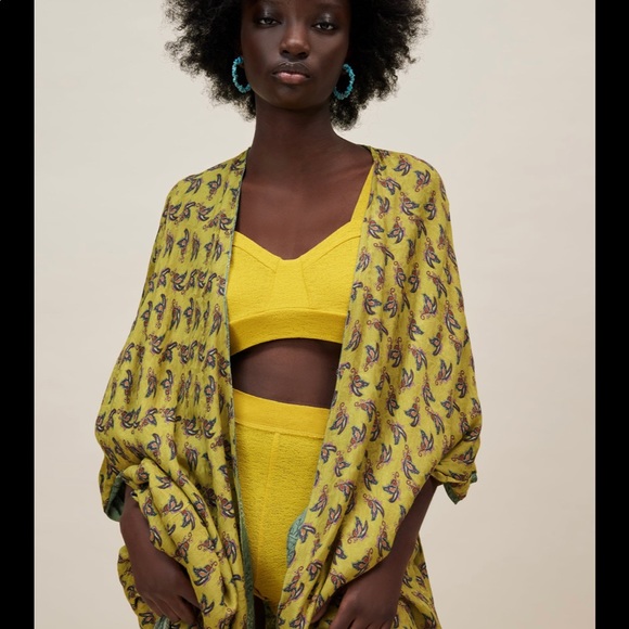 ZARA REVERSIBLE PRINTED KIMONO - Picture 6 of 9